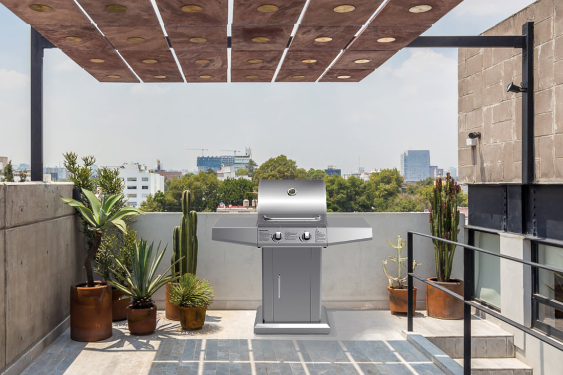 Outdoor gas barbecues in Marbella living rooms