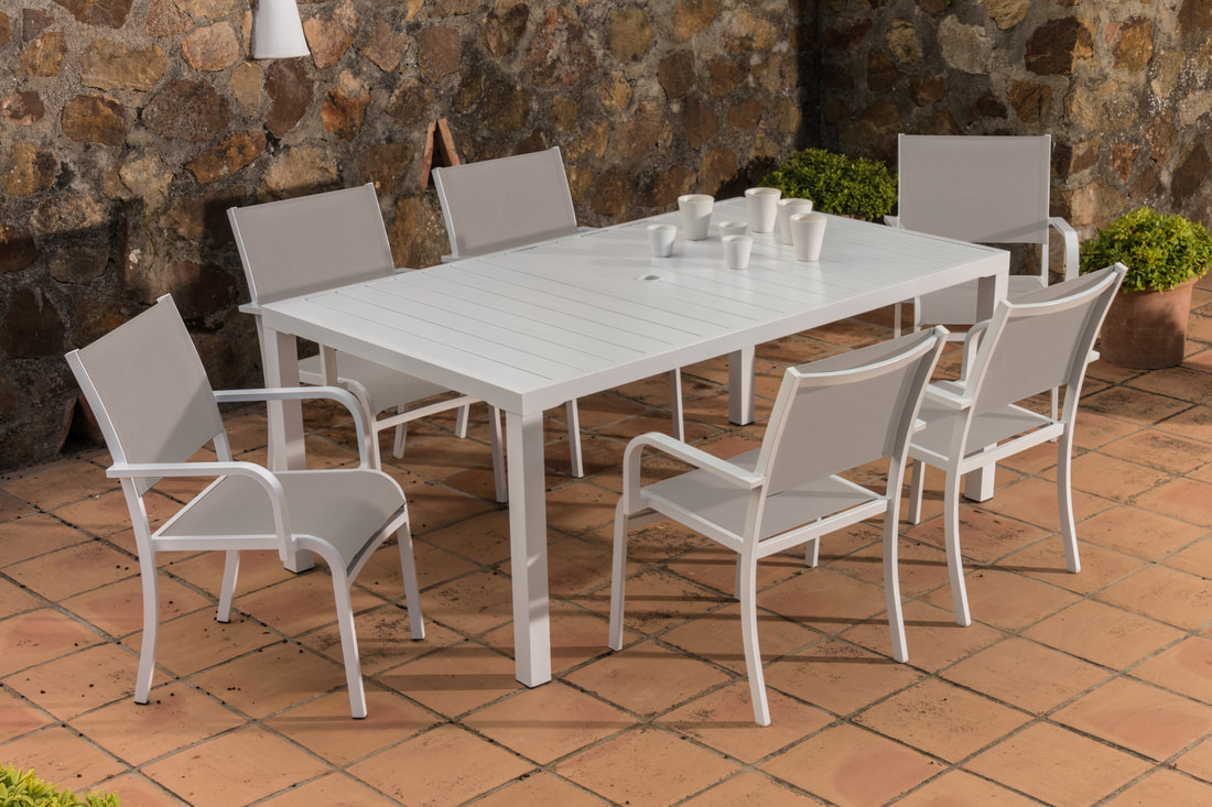 Table-1 Top Space Outdoor Patio Bar Bistro Furniture Square All Weather Steel Frame Dining Tabel Heavy Duty 