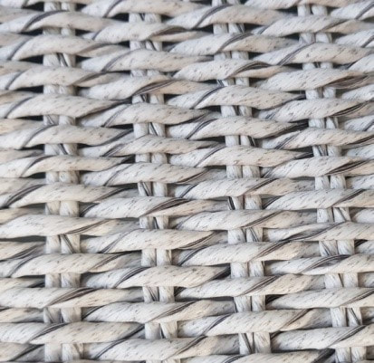 Detail of VIRO fibre braiding for outdoor furniture
