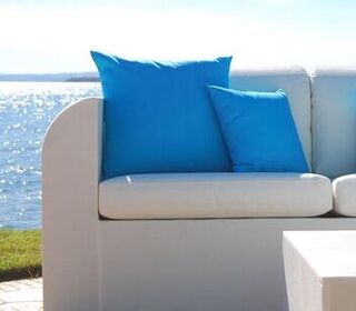 Outdoor Sofa in Marbella Sonora beach during the party of local holydays